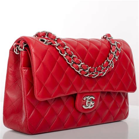 red chanel tote bag|red chanel bag small.